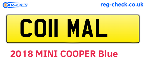 CO11MAL are the vehicle registration plates.