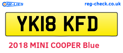 YK18KFD are the vehicle registration plates.