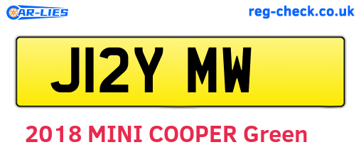 J12YMW are the vehicle registration plates.