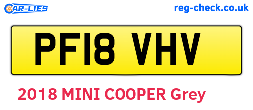 PF18VHV are the vehicle registration plates.