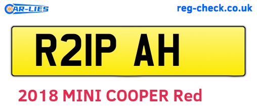 R21PAH are the vehicle registration plates.