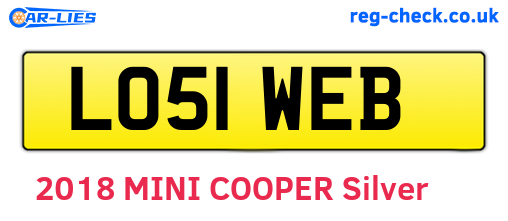 LO51WEB are the vehicle registration plates.