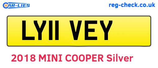 LY11VEY are the vehicle registration plates.