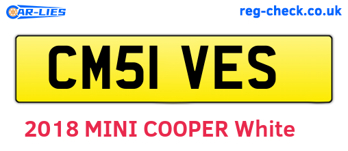 CM51VES are the vehicle registration plates.