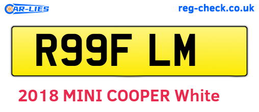 R99FLM are the vehicle registration plates.