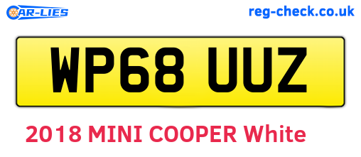 WP68UUZ are the vehicle registration plates.