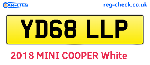 YD68LLP are the vehicle registration plates.