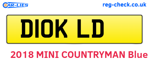 D10KLD are the vehicle registration plates.