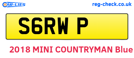 S6RWP are the vehicle registration plates.