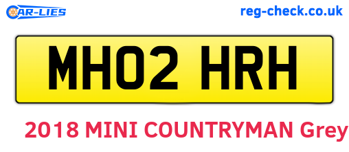 MH02HRH are the vehicle registration plates.