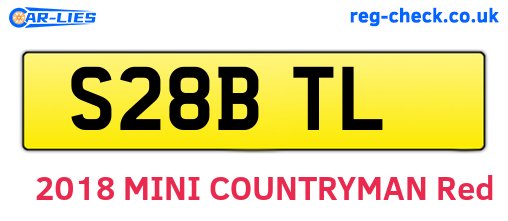 S28BTL are the vehicle registration plates.