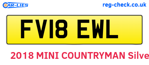 FV18EWL are the vehicle registration plates.