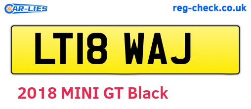 LT18WAJ are the vehicle registration plates.