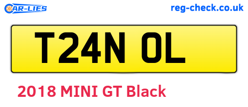 T24NOL are the vehicle registration plates.