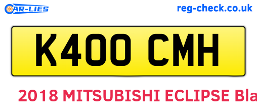 K400CMH are the vehicle registration plates.