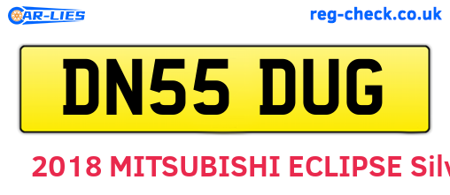 DN55DUG are the vehicle registration plates.