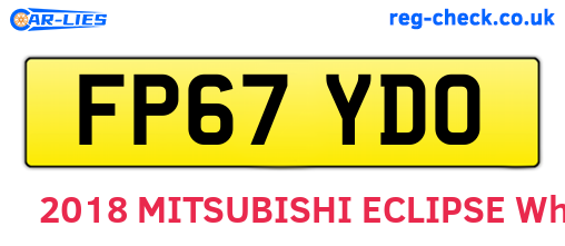 FP67YDO are the vehicle registration plates.