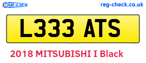 L333ATS are the vehicle registration plates.