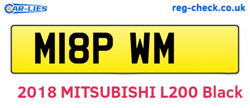 M18PWM are the vehicle registration plates.