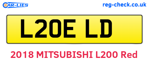 L20ELD are the vehicle registration plates.