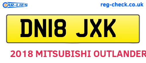 DN18JXK are the vehicle registration plates.