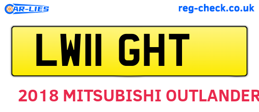 LW11GHT are the vehicle registration plates.