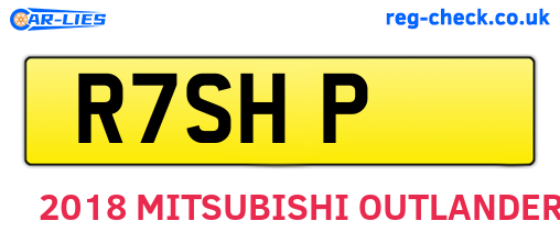 R7SHP are the vehicle registration plates.