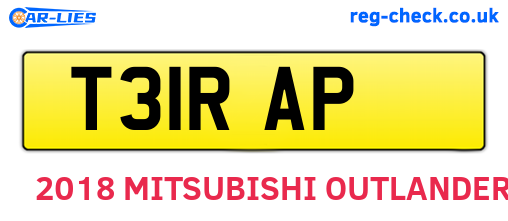 T31RAP are the vehicle registration plates.