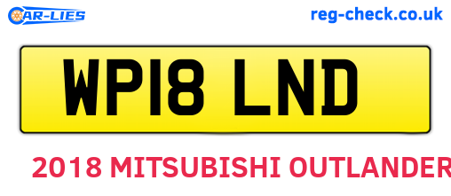 WP18LND are the vehicle registration plates.
