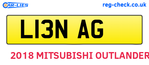 L13NAG are the vehicle registration plates.