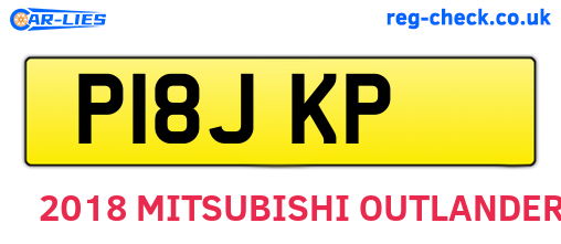 P18JKP are the vehicle registration plates.