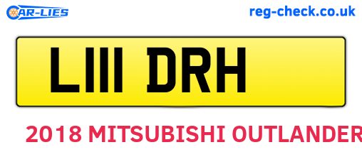 L111DRH are the vehicle registration plates.