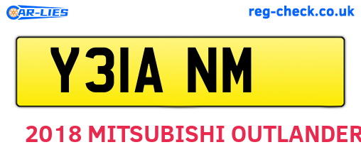 Y31ANM are the vehicle registration plates.