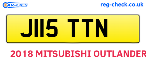 J115TTN are the vehicle registration plates.