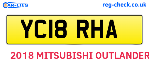 YC18RHA are the vehicle registration plates.