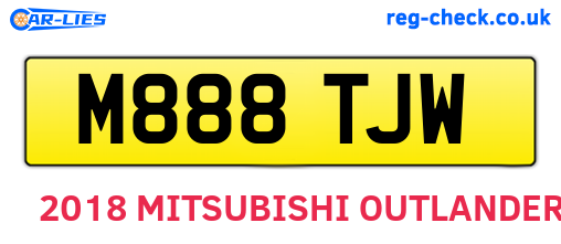 M888TJW are the vehicle registration plates.