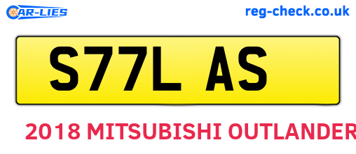 S77LAS are the vehicle registration plates.