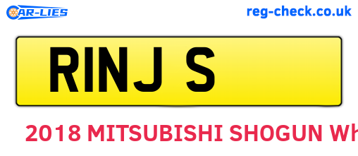 R1NJS are the vehicle registration plates.