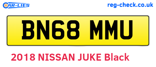 BN68MMU are the vehicle registration plates.
