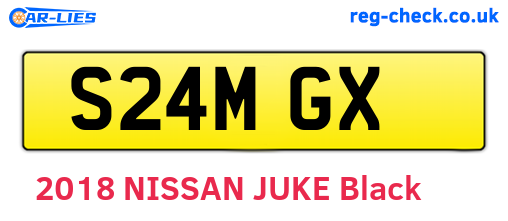 S24MGX are the vehicle registration plates.