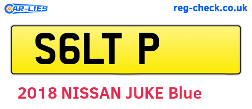 S6LTP are the vehicle registration plates.