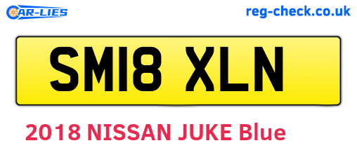 SM18XLN are the vehicle registration plates.