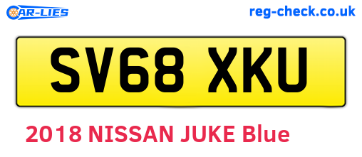 SV68XKU are the vehicle registration plates.