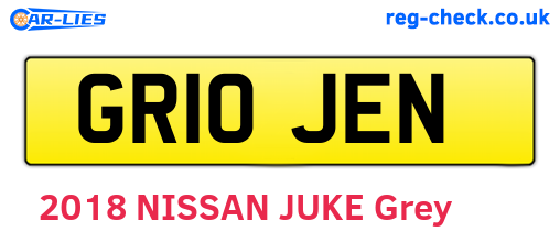 GR10JEN are the vehicle registration plates.