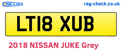 LT18XUB are the vehicle registration plates.