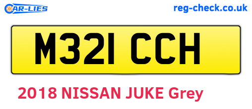 M321CCH are the vehicle registration plates.