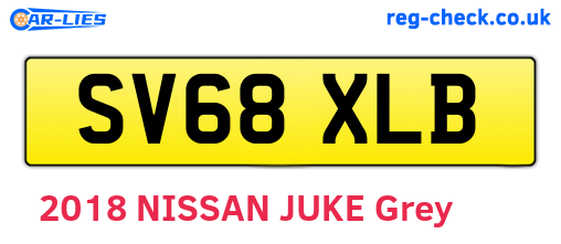 SV68XLB are the vehicle registration plates.