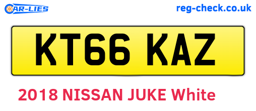 KT66KAZ are the vehicle registration plates.