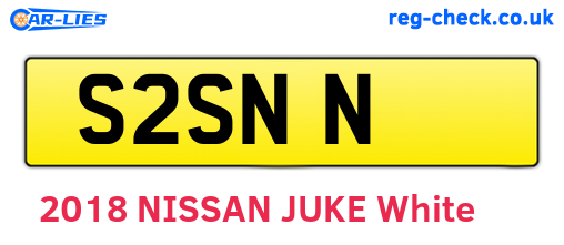 S2SNN are the vehicle registration plates.