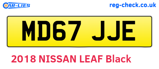 MD67JJE are the vehicle registration plates.